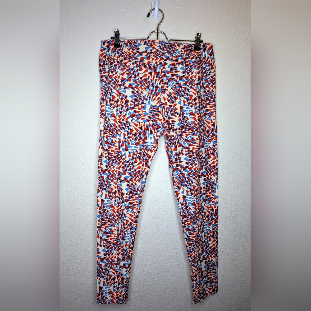 LuLaRoe Red White and Blue Buttery Soft Leggings